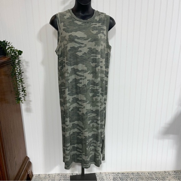 Universal Thread Gray green camo Patterned Dress XXL - Picture 1 of 7